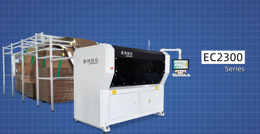 Excitech CNC 2300 သေတ္တာပြုလုပ်သည့်စက်၊ စမတ်ကျသောထုပ်ပိုးမှုဖြေရှင်းနည်းများ။