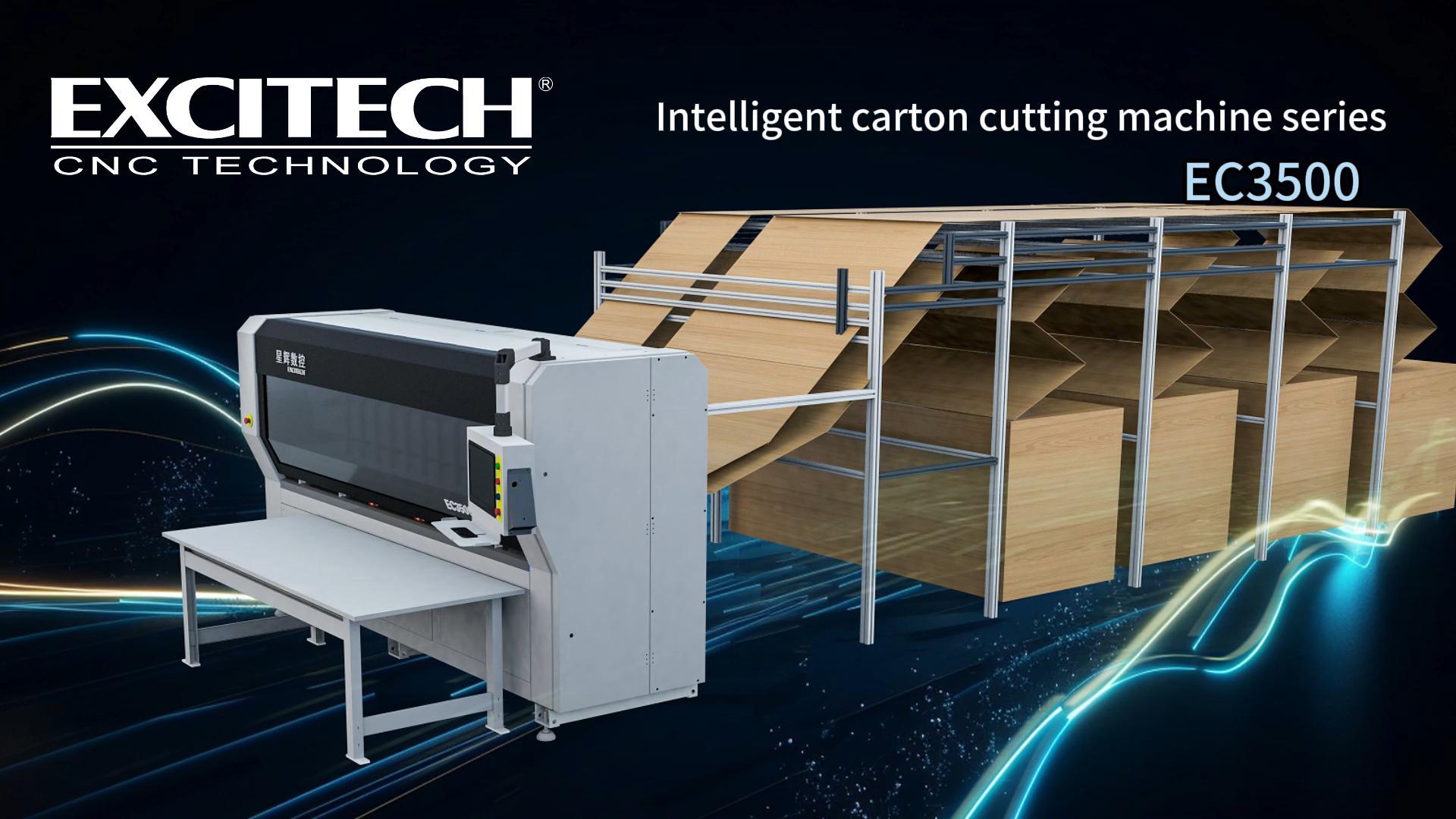 Excitech Cartonbox ဖြတ်တောက်ခြင်းနှင့် ထုပ်ပိုးခြင်းစက်ဖြင့် လွယ်ကူသောထုပ်ပိုးခြင်းနှင့် တိကျစွာဖြတ်တောက်ခြင်း။