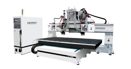 CNC Bed Mobile Machining Center သစ်သားလုပ်ငန်း ဆောင်ရွက်နေသည့် စက်ယန္တရား