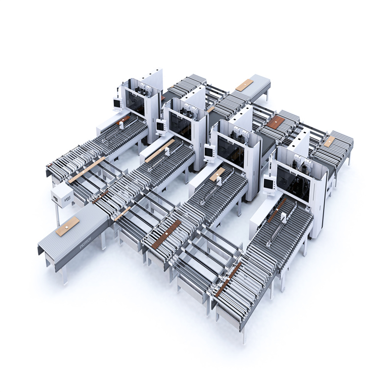 Door Panel Furniture အလိုအလျောက် CNC Nesting ယူနစ်လိုင်း